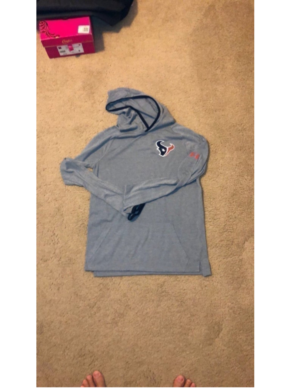 Under Armour Youth Long Sleeve Texans Hooded Shirt